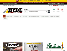 Tablet Screenshot of hydestore.com